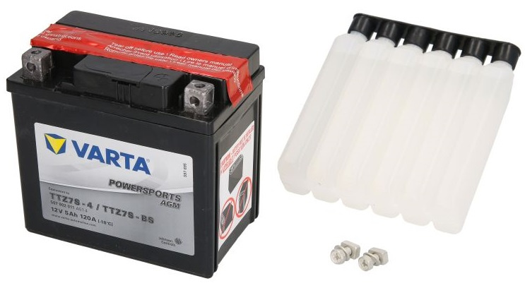 Baterie Moto Varta Powersports Agm 5Ah 120A 12V TTZ7S-BS VARTA FUN