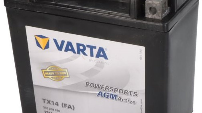 Baterie Moto Varta Powersports Agm Active 12Ah 200A 12V YTX14 VARTA FUN READY