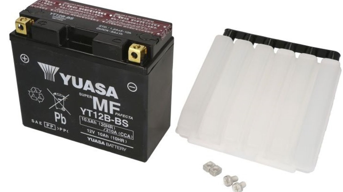 Baterie Moto Yuasa 12V 10Ah 125A YT12B-BS