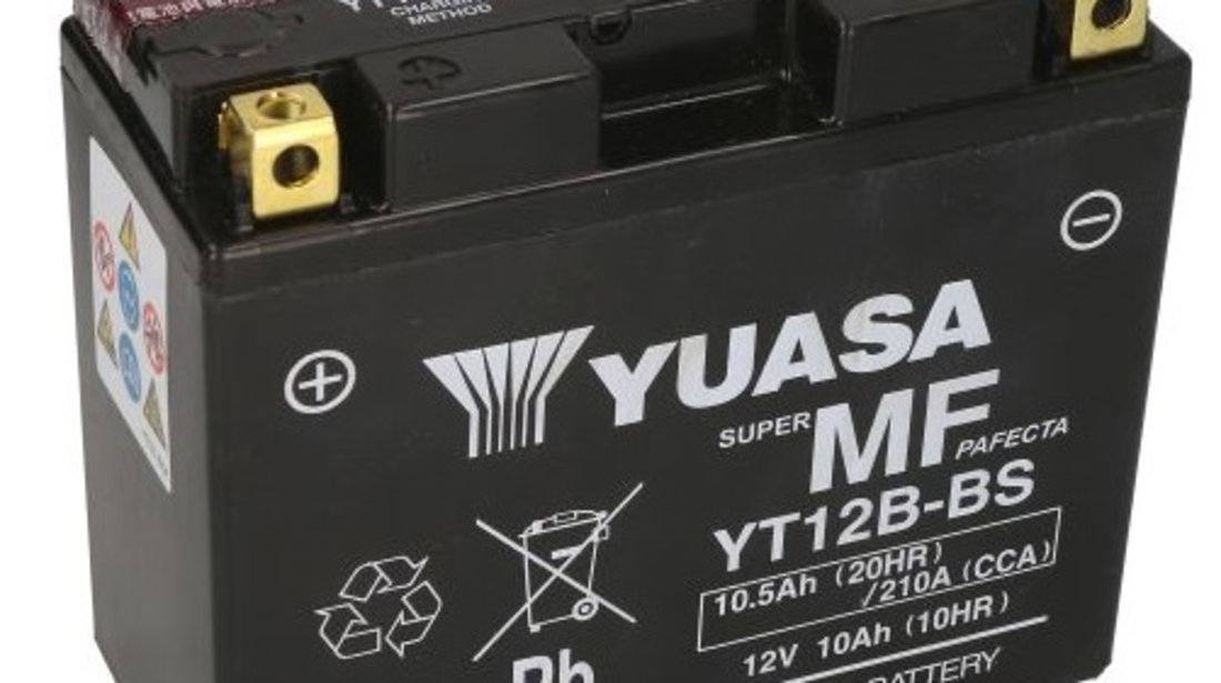 Baterie Moto Yuasa 12V 10Ah 125A YT12B-BS