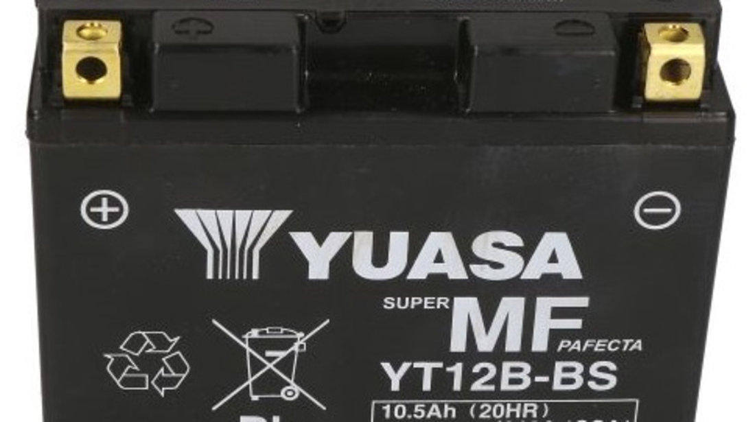 Baterie Moto Yuasa 12V 10Ah 125A YT12B-BS