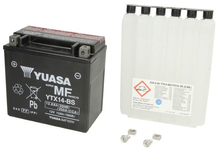 Baterie Moto Yuasa 12V 12h 200A YTX14-BS
