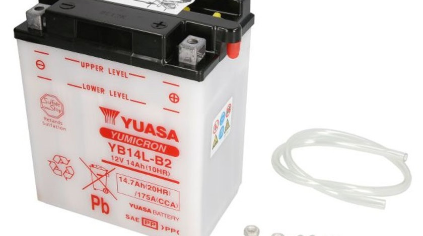 Baterie Moto Yuasa 12V 14.7Ah 175.0A YB14L-B2