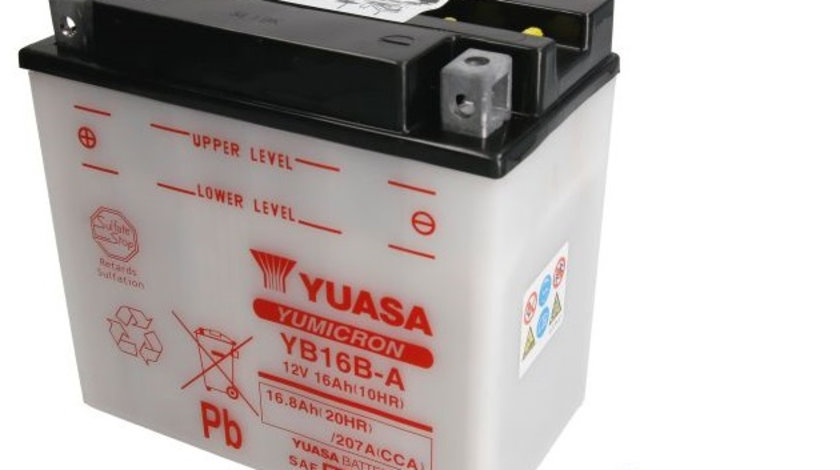 Baterie Moto Yuasa 12V 16Ah 207A YB16B-A