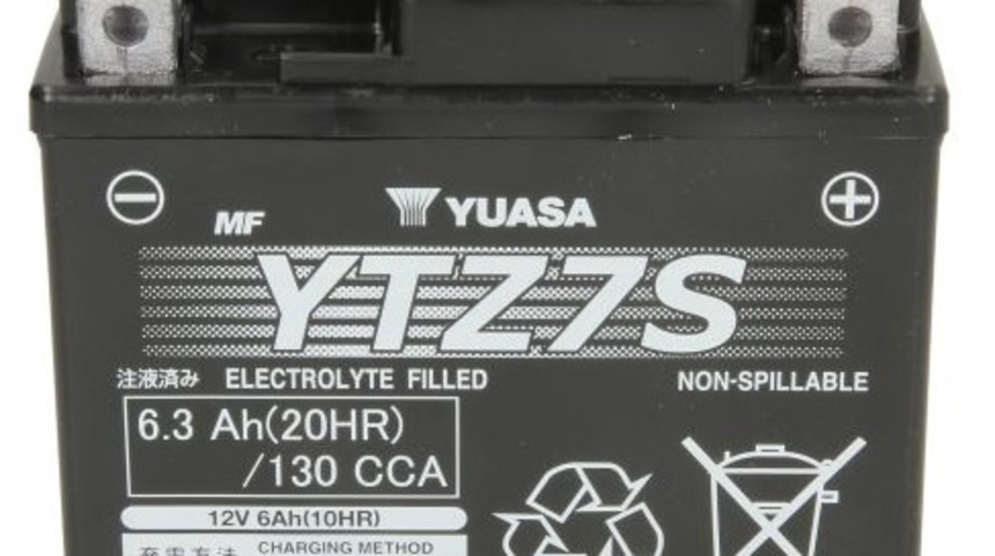 Baterie Moto Yuasa 12V 6Ah 130A YTZ7S
