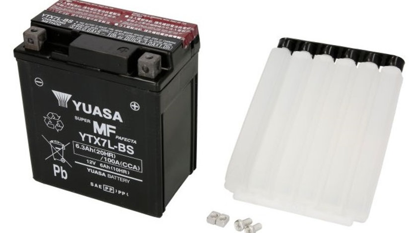 Baterie Moto Yuasa 12V 6Ah 85A YTX7L-BS