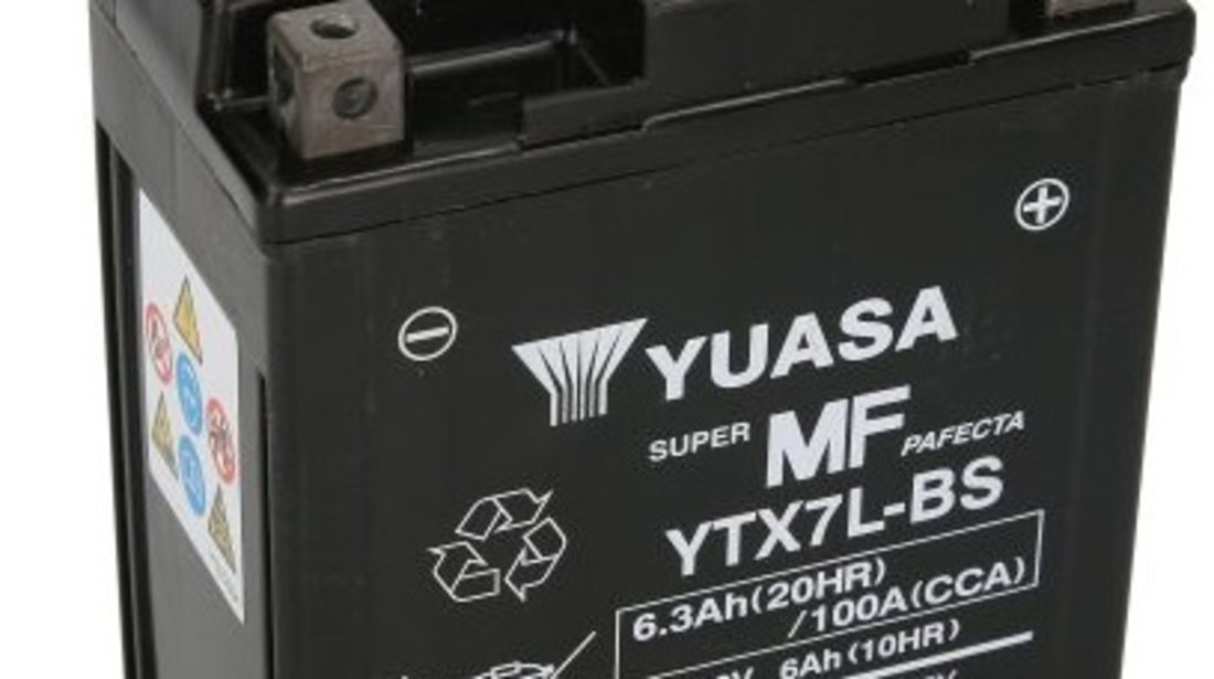 Baterie Moto Yuasa 12V 6Ah 85A YTX7L-BS