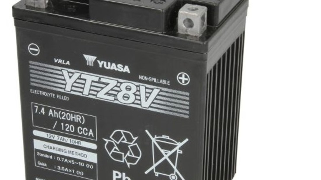 Baterie Moto Yuasa 12V 7.4Ah 120A YTZ8V