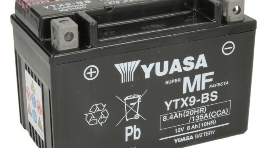 Baterie Moto Yuasa 12V 8Ah 120A YTX9-BS