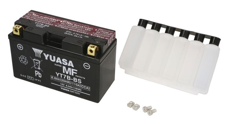 Baterie Moto Yuasa 6,8Ah 110A 12V YT7B-BS