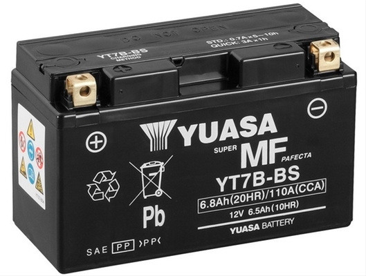 Baterie Moto Yuasa 6,8Ah 110A 12V YT7B-BS
