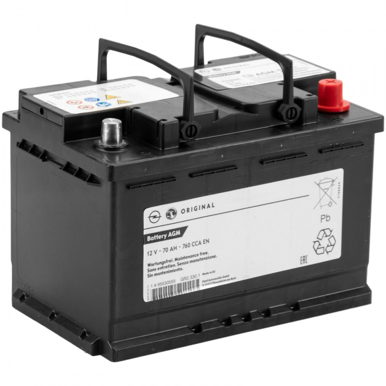 Baterie Oe Opel AGM 70Ah 12V 760A Start-Stop 95530555