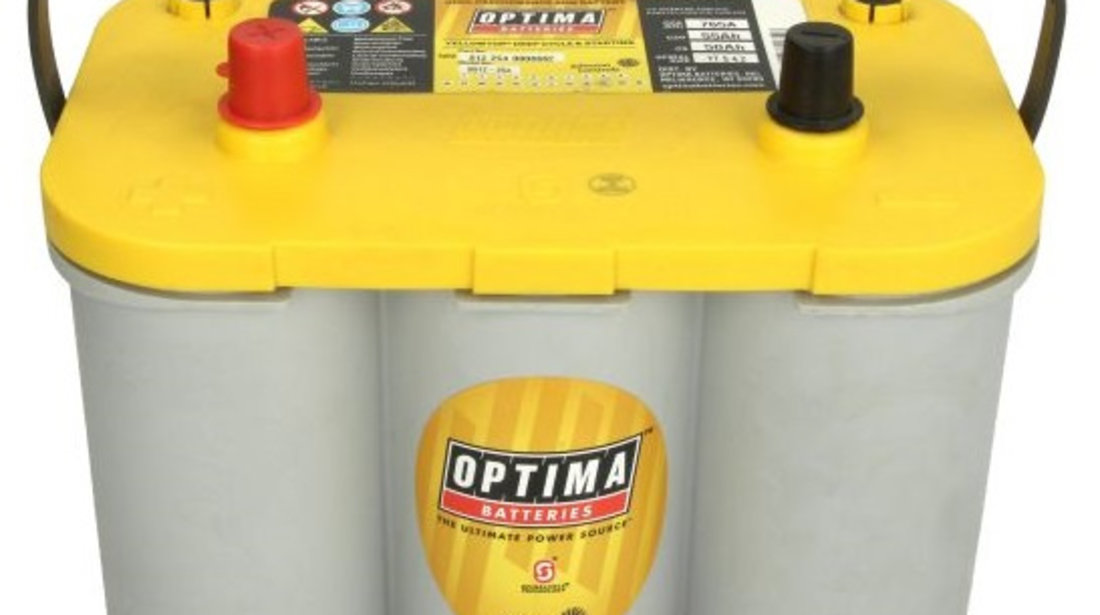 Baterie Optima Batteries Agm Orbital Yellow 55Ah/765A 12V O812254000