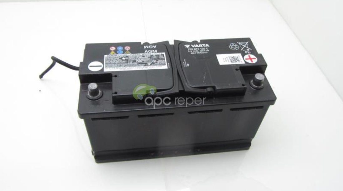 Baterie Originala 92Ah AGM Audi - VW AGM cod 7P0915105C 12V 92Ah