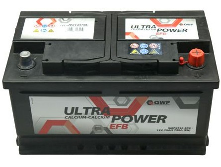 Baterie Qwp Ultra Power EFB 75Ah 730A 12V WEP5750 EFB