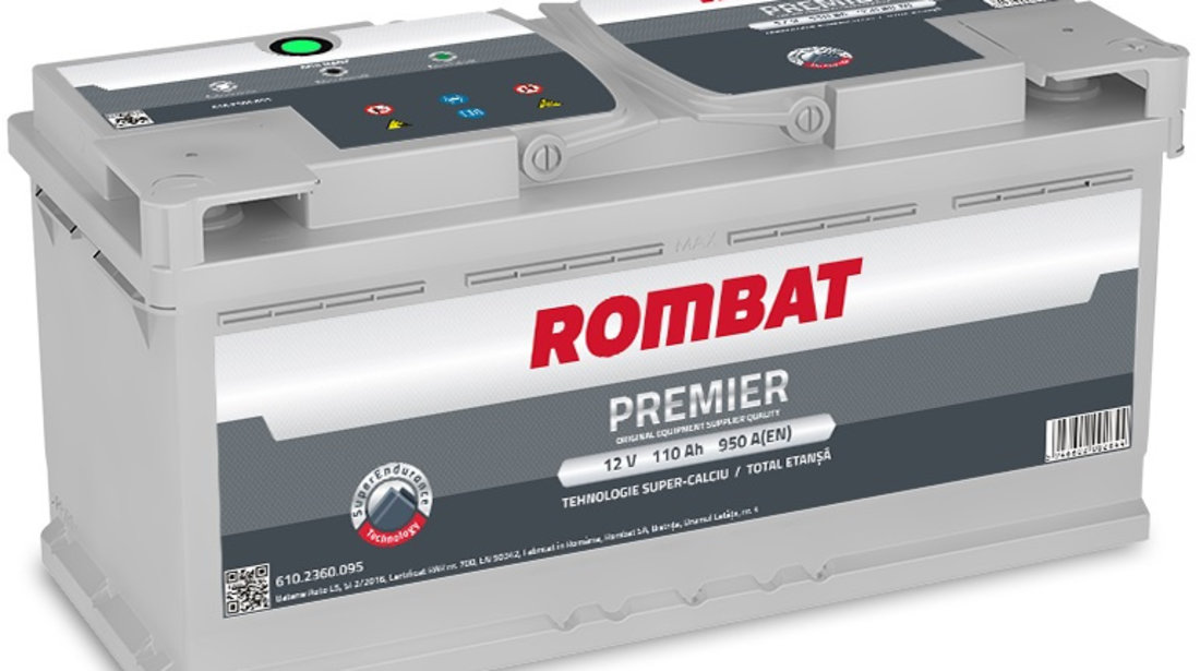 Baterie Rombat Premier 110Ah 950A 6102360095ROM