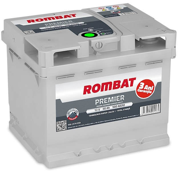 Baterie Rombat Premier 50Ah 500A 5502370050ROM