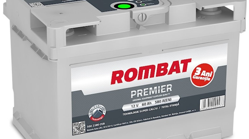 Baterie Rombat Premier 60Ah 580A 5602380058ROM