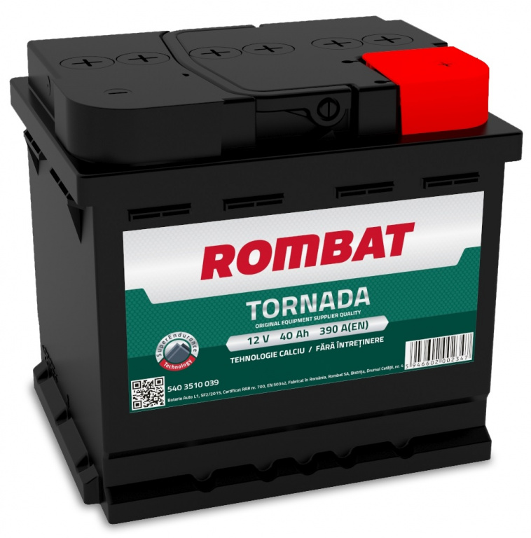 Baterie Rombat Tornada 40Ah 390A 5403510039ROM