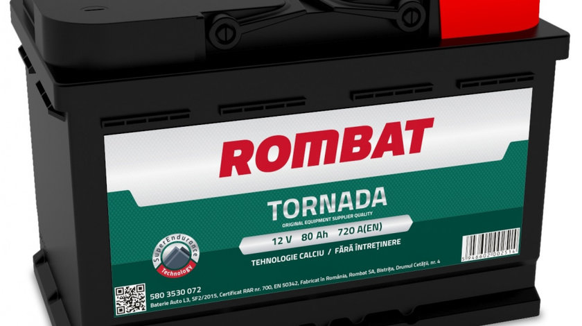 Baterie Rombat Tornada 80Ah 720A 5803530072ROM