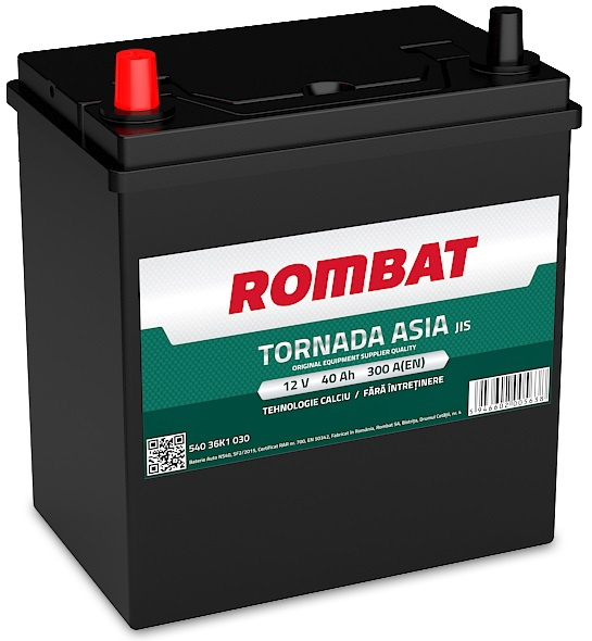Baterie Rombat Tornada Asia 40Ah 300A 54036K0031ROM