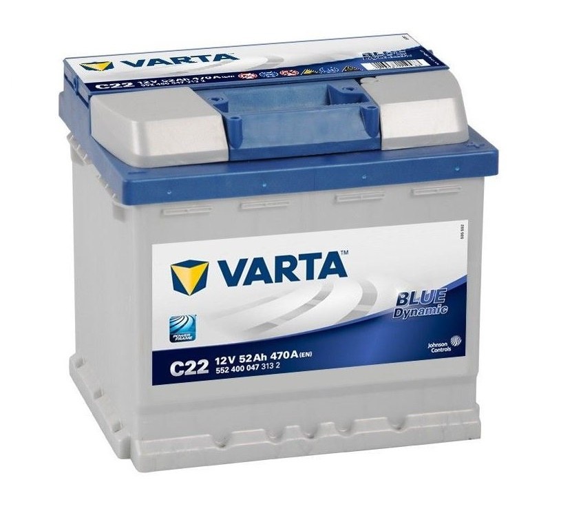 Baterie Varta Blue Dynamic C22 52Ah 470A 12V 5524000473132