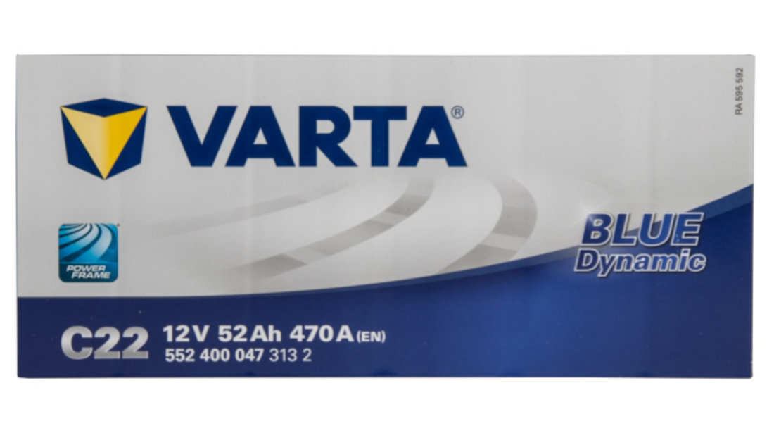 Baterie Varta Blue Dynamic C22 52Ah 470A 12V 5524000473132