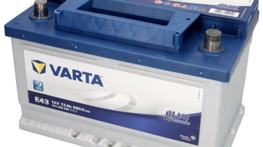 Baterie Varta Blue Dynamic E43 72Ah 680A 12V 5724090683132