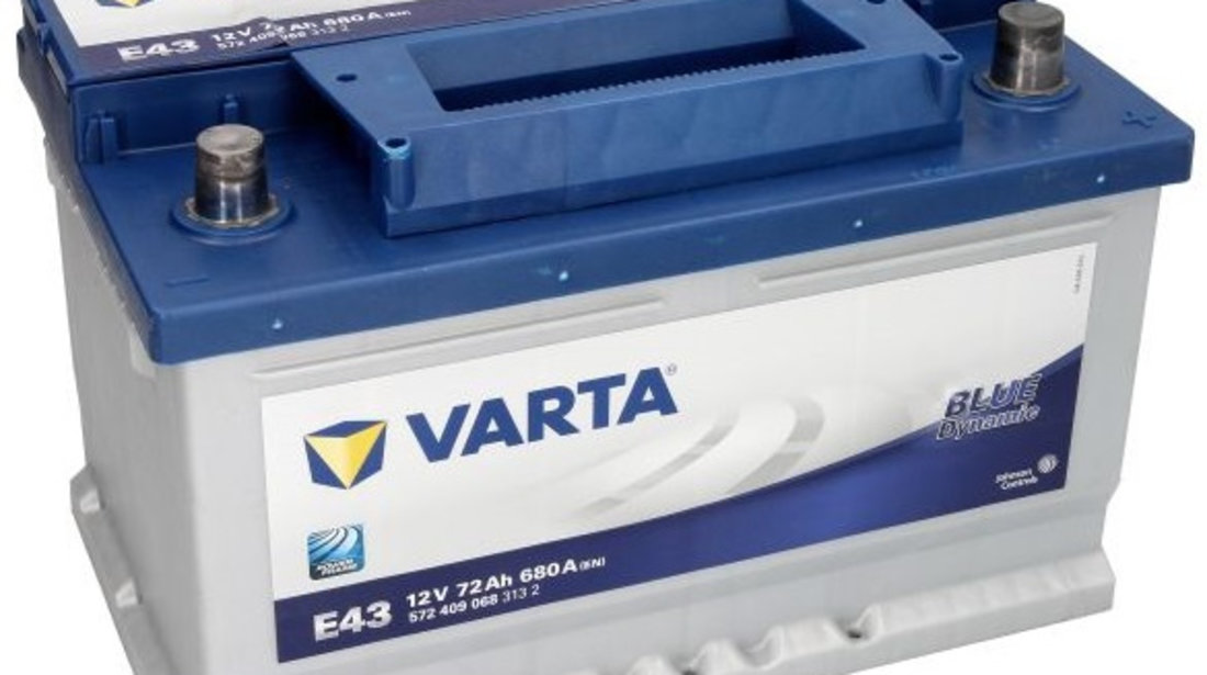 Baterie Varta Blue Dynamic E43 72Ah 680A 12V 5724090683132 #88212142