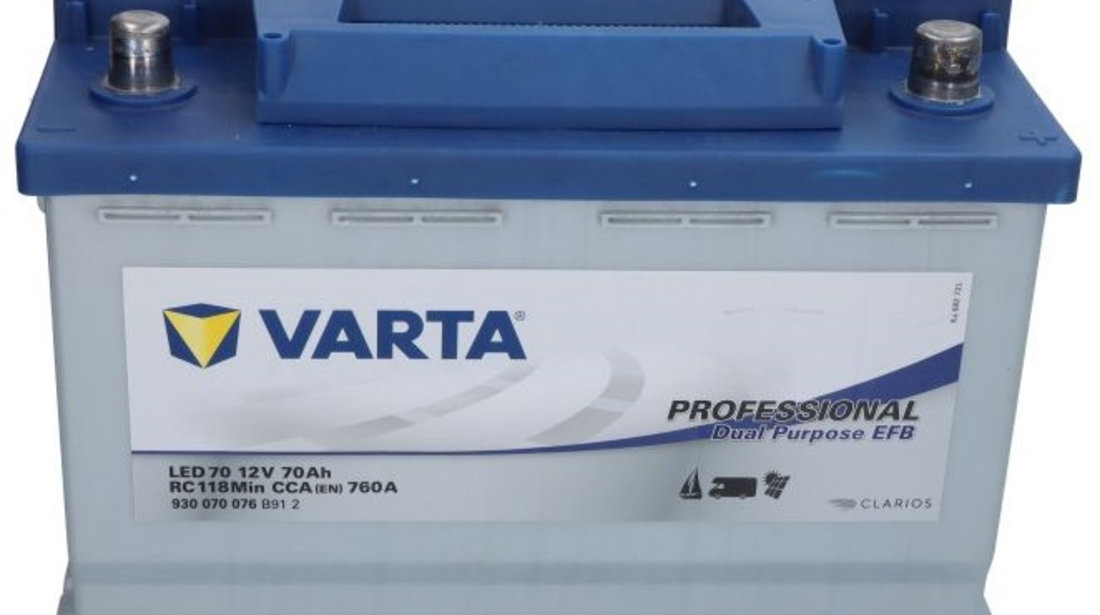Baterie Varta Professional Dual Purpose 70h / 760A 12V VA930070076