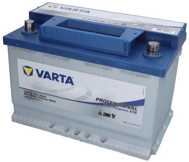 Baterie Varta Professional Dual Purpose 70h / 760A 12V VA930070076