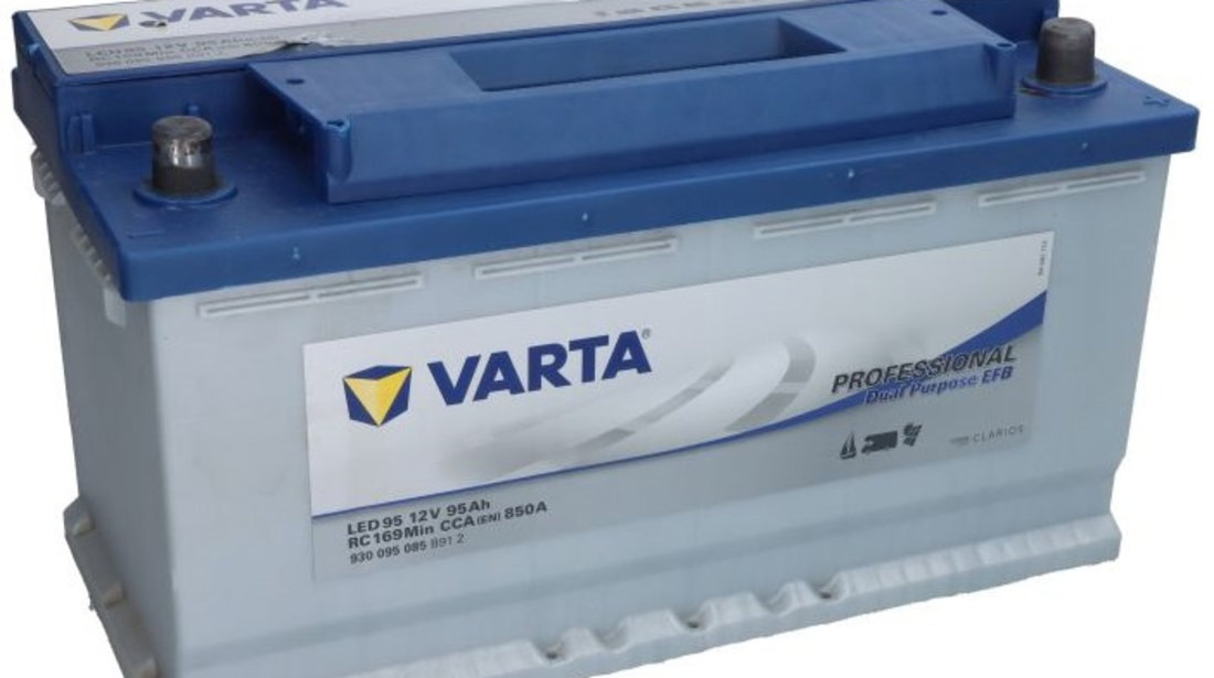 BATTERIE VARTA DUAL PURPOSE EFB LED95 12V 95AH 850A - Batteries