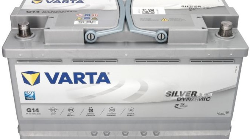 Varta G14 Silver Dynamic AGM 595901085D852 car battery 12V 95Ah 850A (EN) :  : Automotive