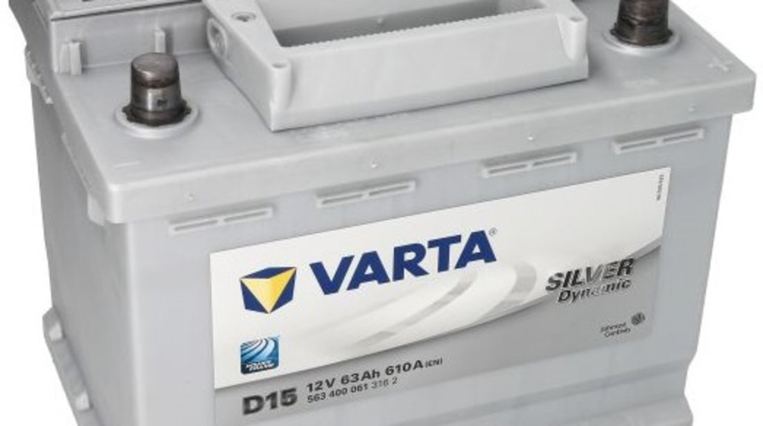 Baterie Varta Silver Dynamic D15 63Ah 610A 12V 5634000613162