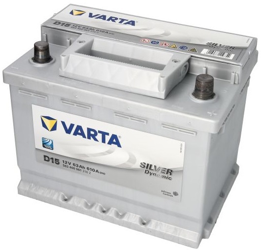Baterie Varta Silver Dynamic D15 63Ah 610A 12V 5634000613162