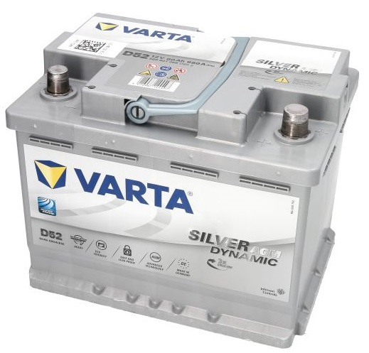 Baterie Varta Start &amp; Stop Agm D52 60Ah / 680A 12V 560901068