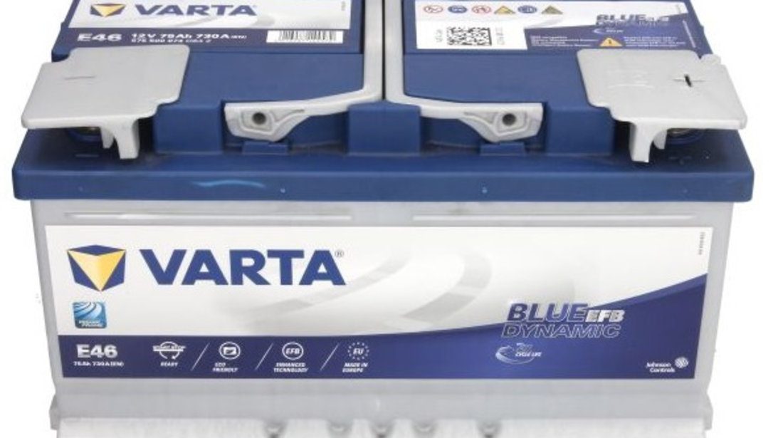 Baterie Varta Start &amp; Stop Efb E46 75Ah / 730A 12V 575500073