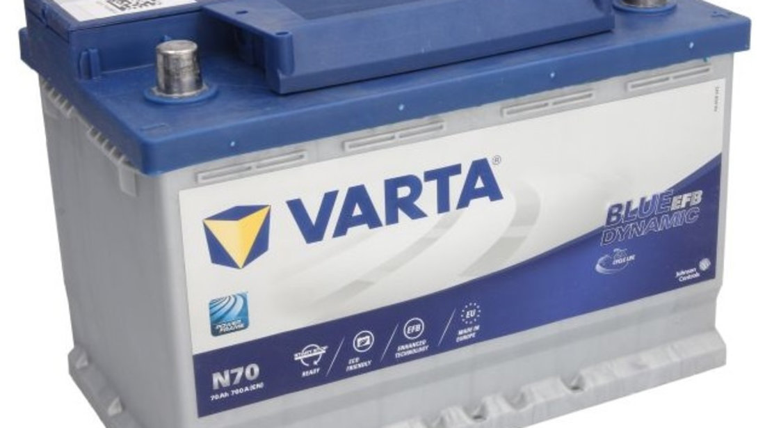 Baterie Varta Start &amp; Stop Efb N70 70Ah / 760A 12V 570500076