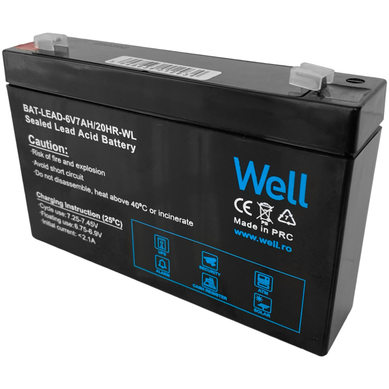 Baterie Well 6V 7AH 6V-7A