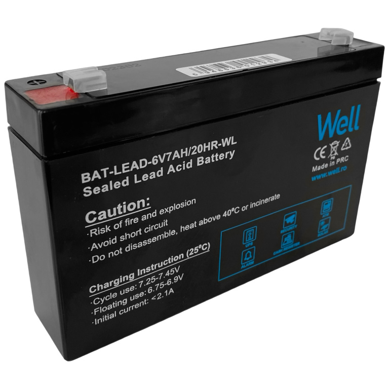 Baterie Well 6V 7AH 6V-7A