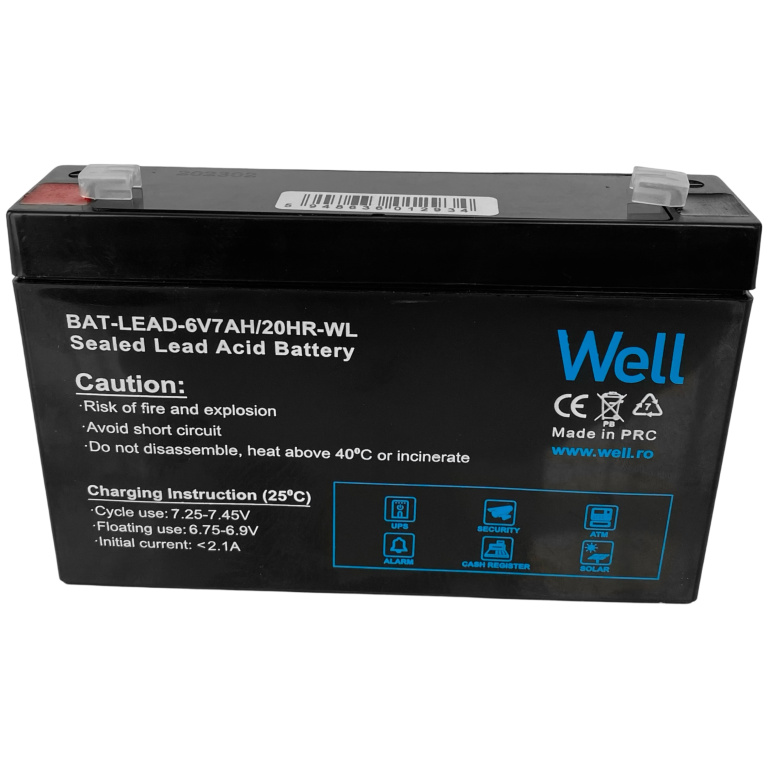 Baterie Well 6V 7AH 6V-7A
