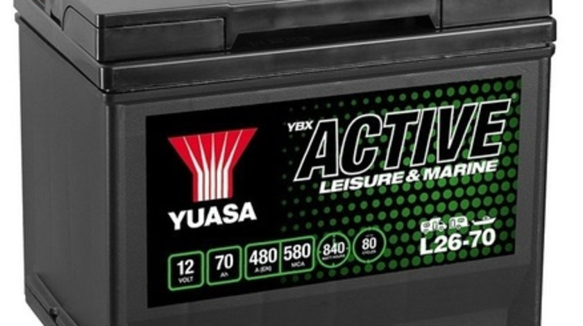 Baterie Yuasa Active Leisure &amp; Marine 12V 70Ah 480A L26-70