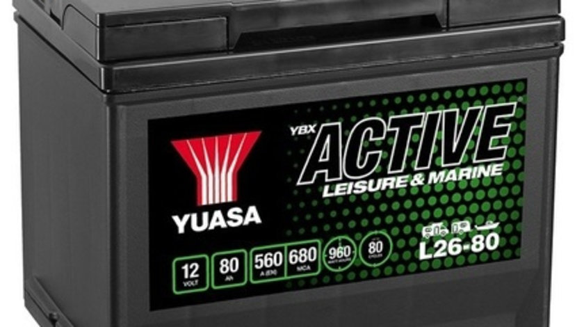 Baterie Yuasa Active Leisure &amp; Marine 12V 80Ah 560A L26-80