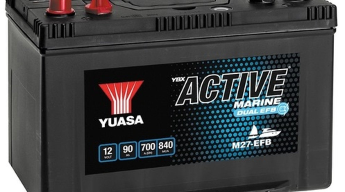 Baterie Yuasa Active Leisure &amp; Marine Dual EFB 12V 80Ah 560A M27-EFB