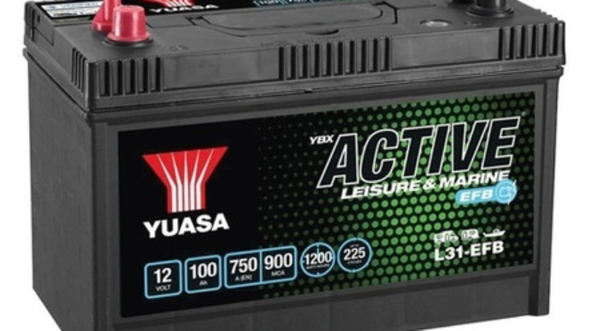 Baterie Yuasa Active Leisure &amp; Marine EFB 12V 100Ah 750A L31-EFB