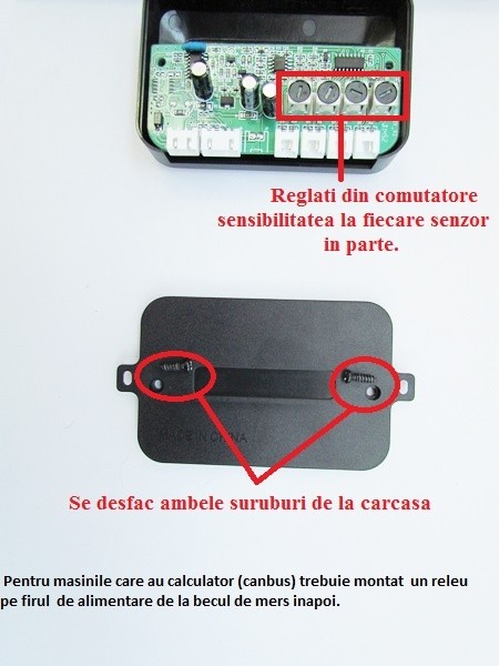Bax 10 SETURI - Senzori parcare afisaj si sunet COD 4001 VistaCar