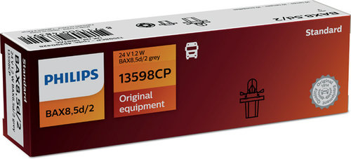BAX 8.5D/2 GREY PHILIPS (SET 10 BUC) 13598CP PHILIPS