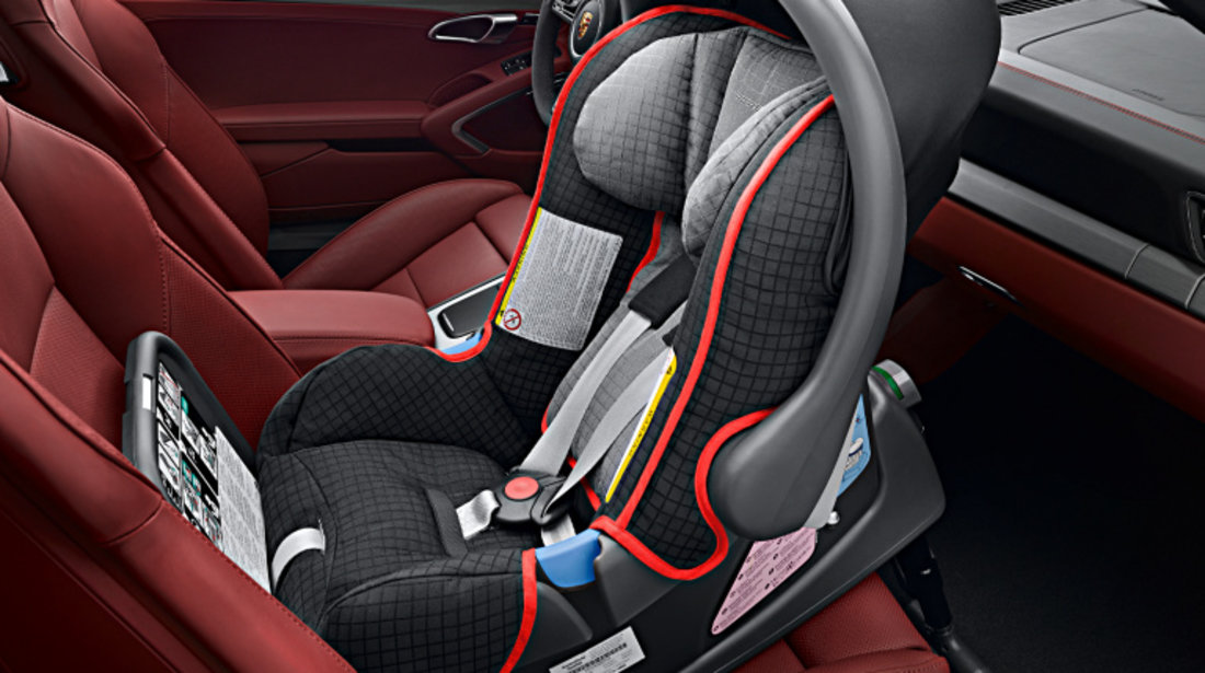 Baza Scaun Copii Oe Porsche Seat Junior Isofix G0+ Negru / Gri / Roșu 95504480597