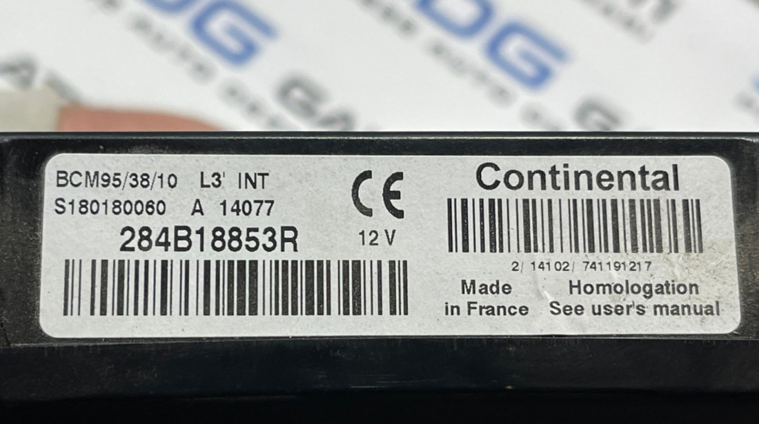 BCM Modul Calculator Confort Confort Renault Scenic 3 2009 - 2015 Cod 284B18853R 284B18853 S180180060 [2754]