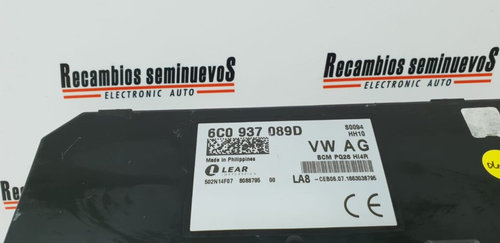 BCM Panou sigurante LEAR VOLKSWAGEN POLO 6C0 937 089D / 6C0937089D / 502N14F07 / BCM PQ26 / BCMPQ266...
